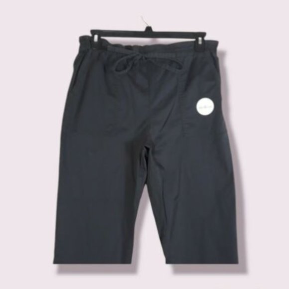 Arizona Jean Co Pants Size Large W35" Juniors High Rise Ankle Elastic Waist Gray - Picture 1 of 8